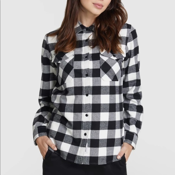 Woolrich black and cream buffalo plaid - Picture 3 of 4